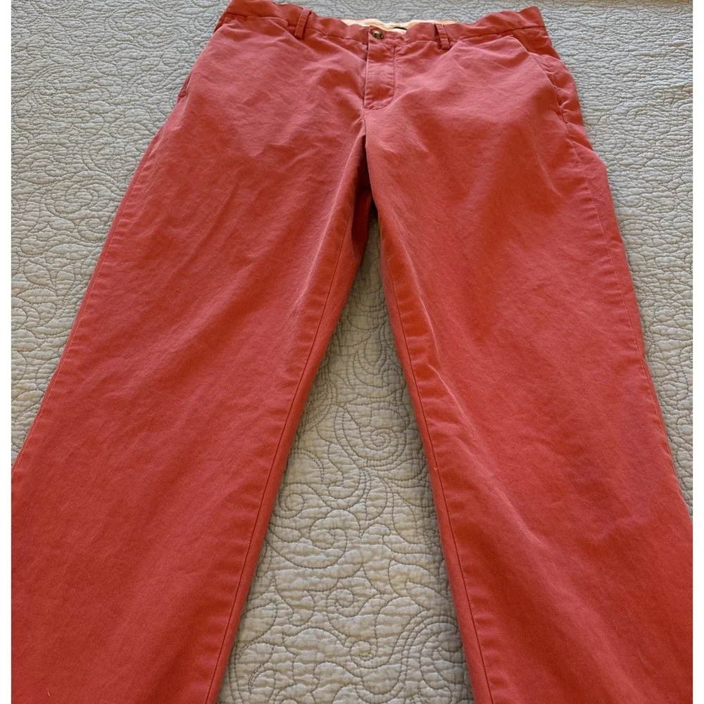 Polo Ralph Lauren Men's 34x30 (29) Stretch Classic Fit Pants Pink Chino Khaki